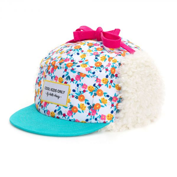 Casquette enfant moumoute Flowers 3-6 ans