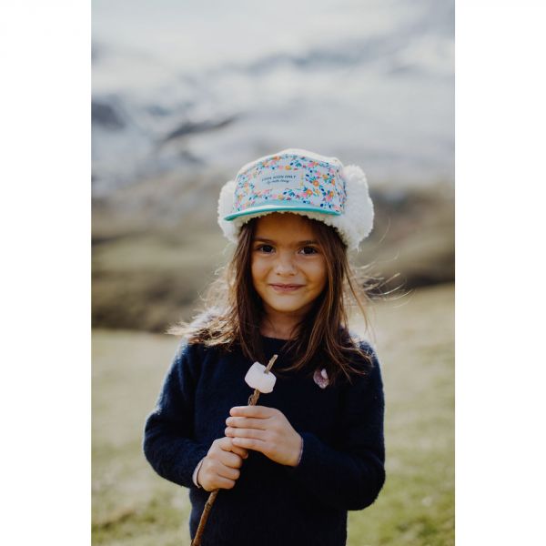 Casquette enfant moumoute Flowers 3-6 ans