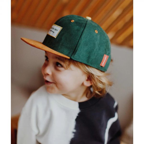 Casquette bébé Suede Dark Green 9-18 mois