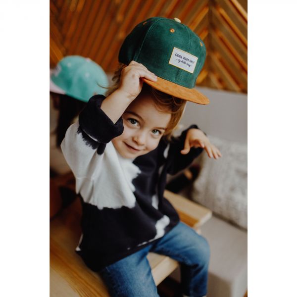 Casquette enfant Suede Dark Green 2-5 ans