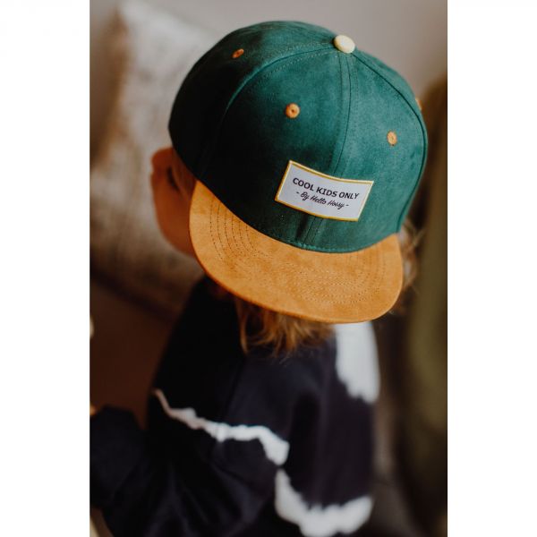 Casquette enfant Suede Dark Green 2-5 ans