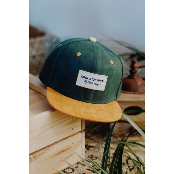 Casquette enfant Suede Dark Green 2-5 ans