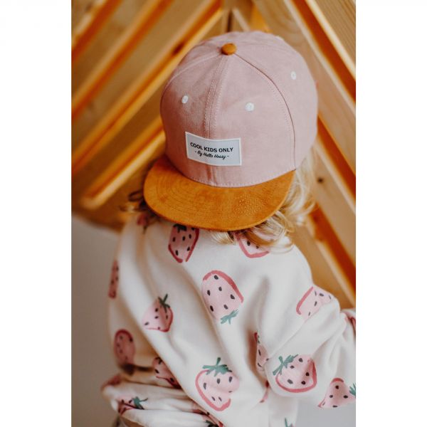 Casquette enfant Suede Old Pink 2-5 ans