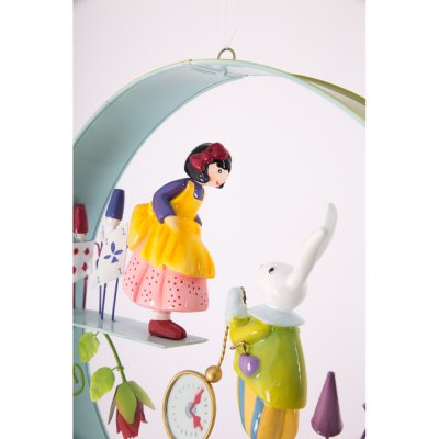 Mobile décoratif Cerceau Alice et le lapin