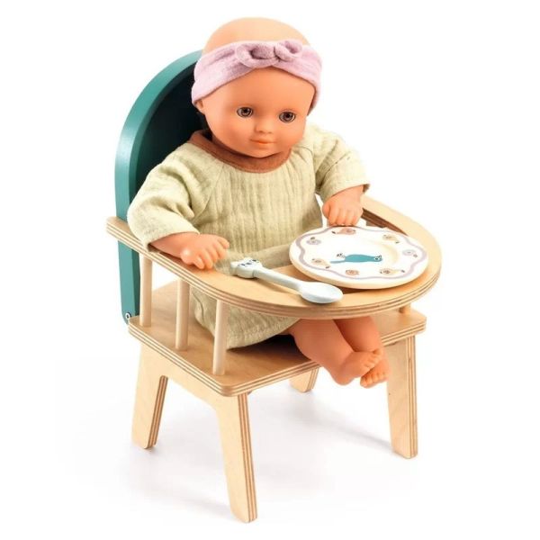 Chaise à barreaux pour poupée Poméa