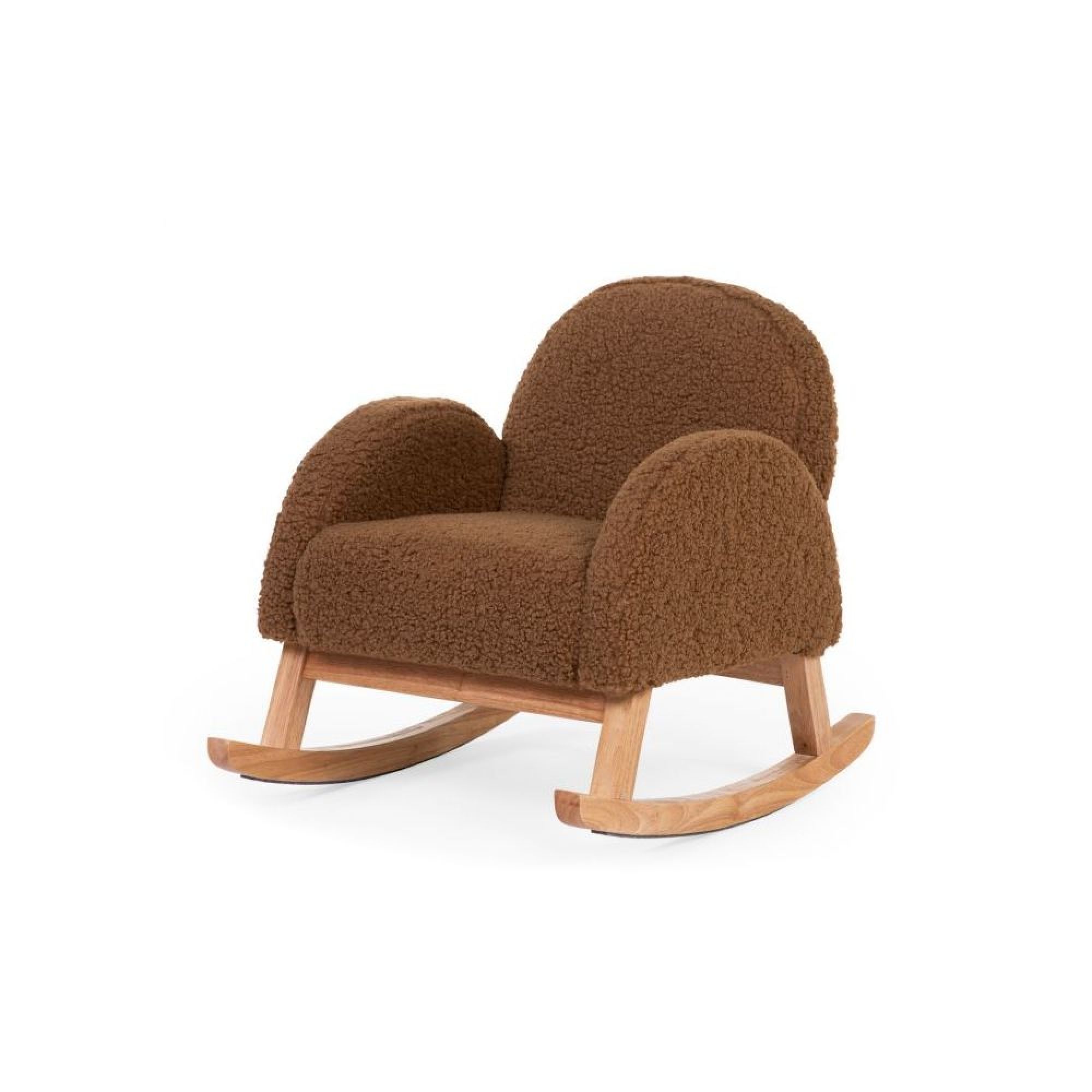 Fauteuil à bascule pour enfant Teddy brun naturel - Made in Bébé