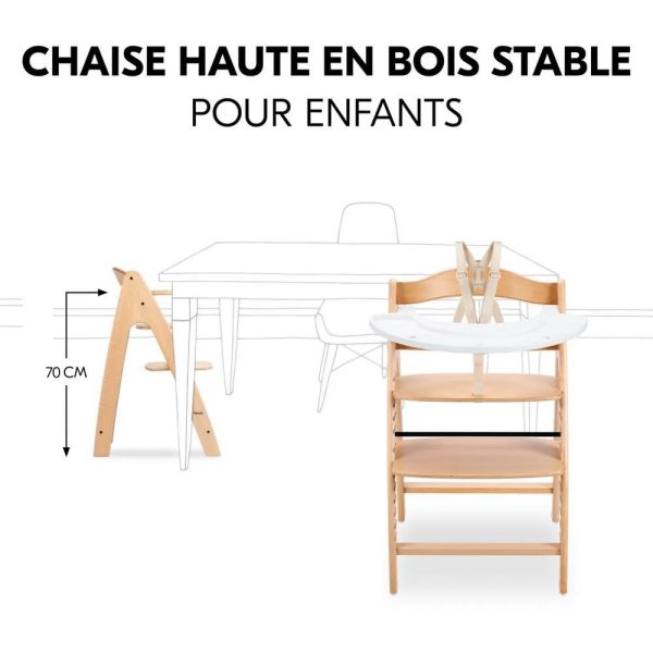 Pack Chaise haute évolutive Arketa N Play Beech avec plateau et jeu en bois Play Cockpit