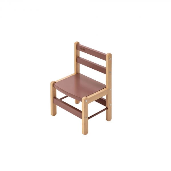 Petite chaise basse enfant Louise Hybride vieux rose