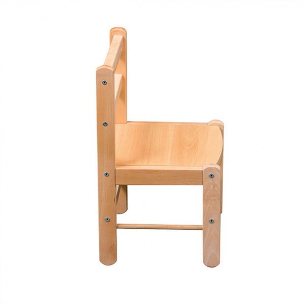 Petite chaise basse enfant Louise Vernis naturel