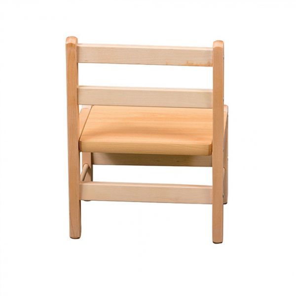 Petite chaise basse enfant Louise Vernis naturel