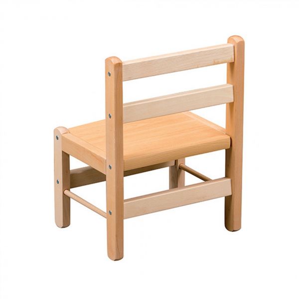 Petite chaise basse enfant Louise Vernis naturel