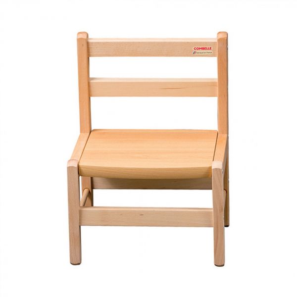 Petite chaise basse enfant Louise Vernis naturel