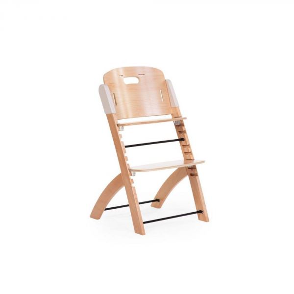 Chaise évolutive Evosit + tablette  naturel beige