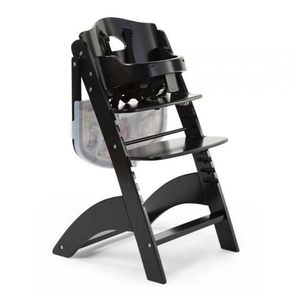 Chaise haute évolutive Lambda 3 noire