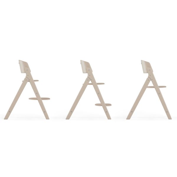 Chaise haute pliante évolutive Click & Fold All Natural Dark