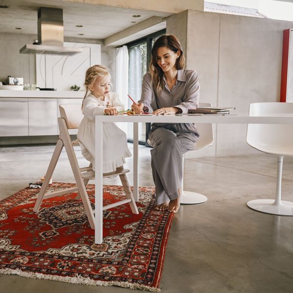 Chaise haute pliante évolutive Click & Fold All Natural Dark