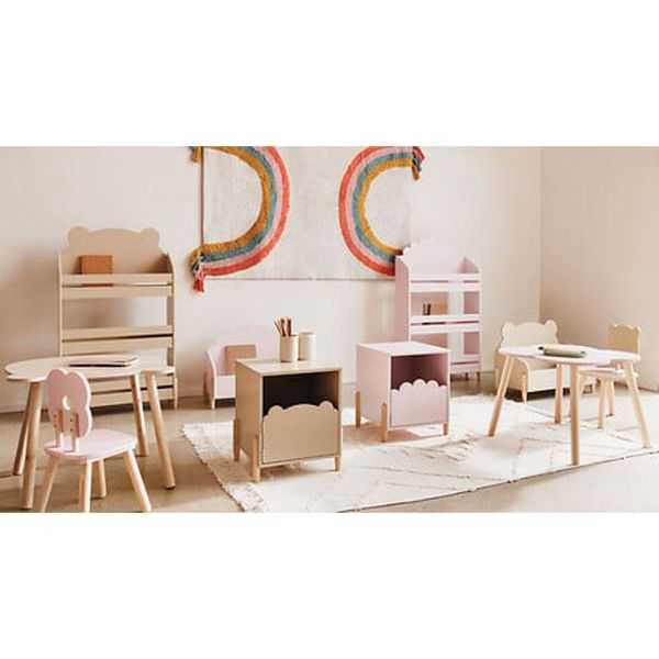 Chaise enfant Douceur fleur Rose