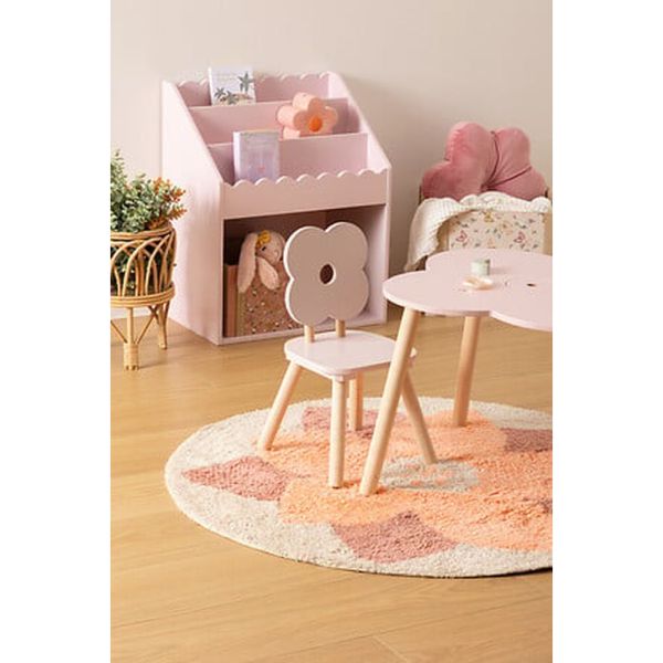 Chaise enfant Douceur fleur Rose