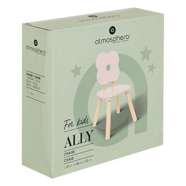 Chaise enfant Douceur fleur Rose