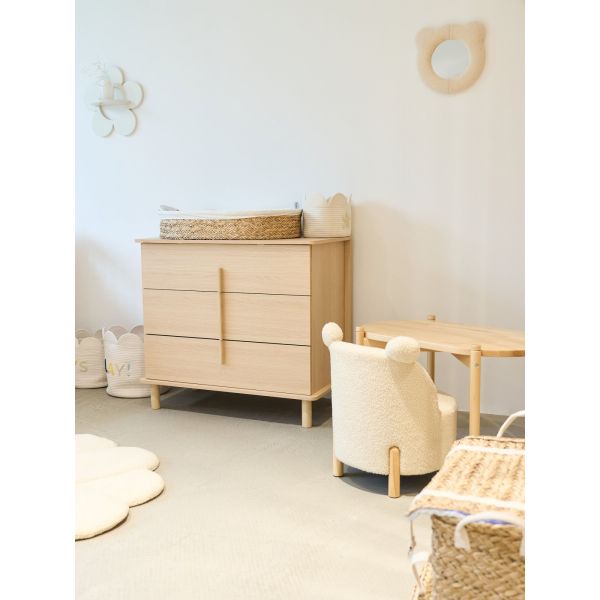 Chaise enfant Teddy Écru