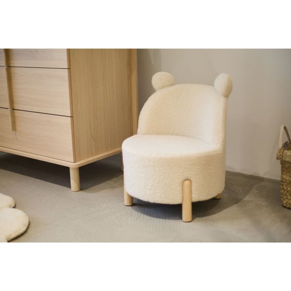 Chaise enfant Teddy Écru