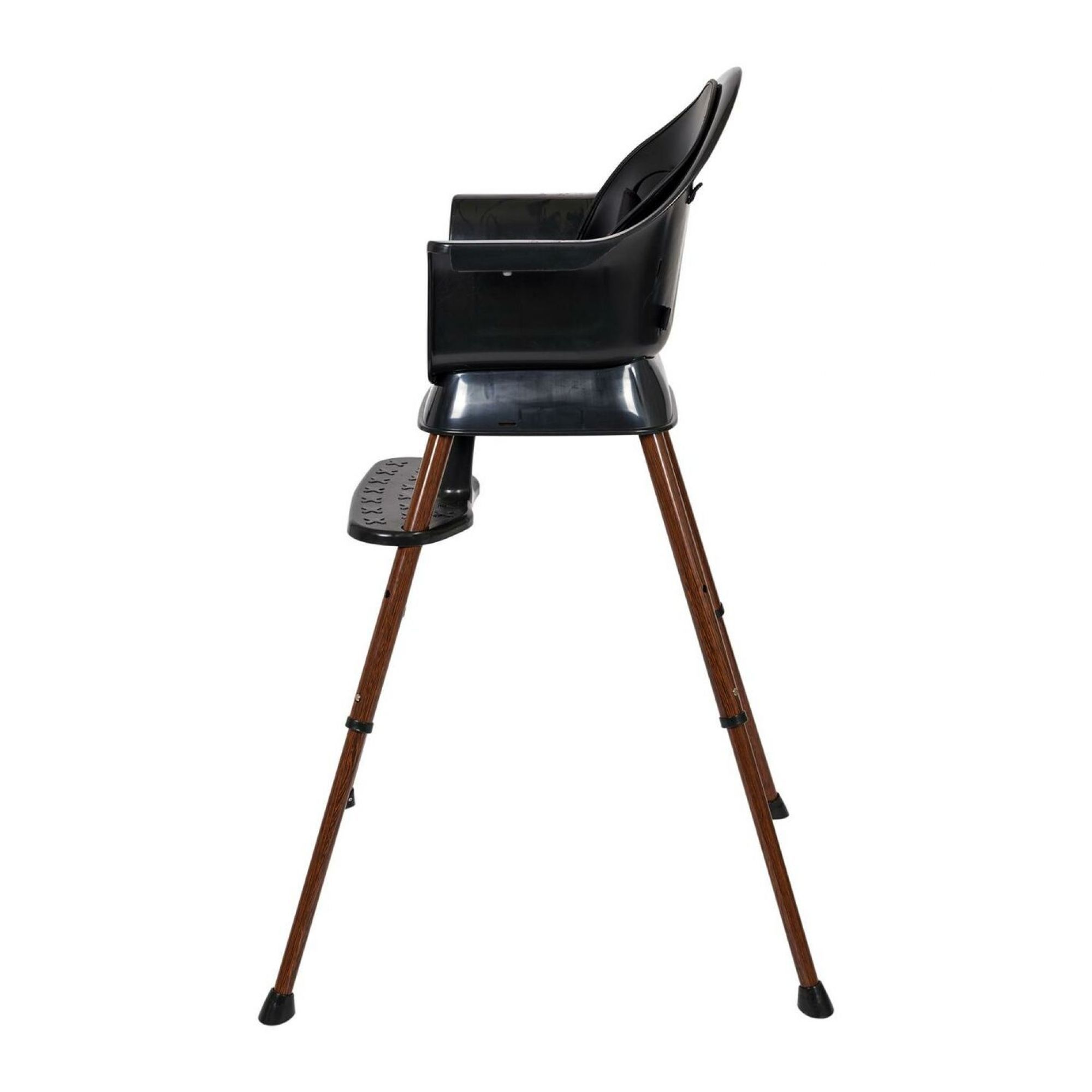 Quax Chaise haute évolutive Ultimo 3 Luxe Black et Walnut 