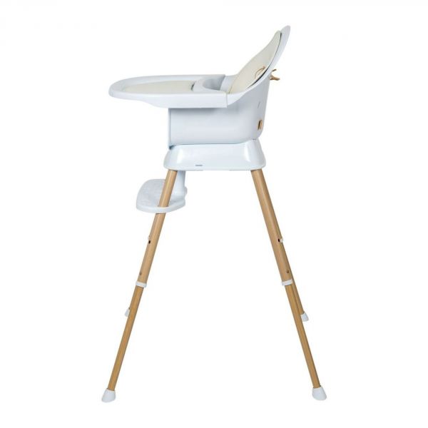 Chaise haute évolutive Ultimo 3 Luxe White et Naturel