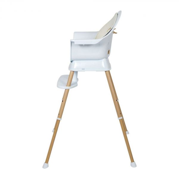 Chaise haute évolutive Ultimo 3 Luxe White et Naturel