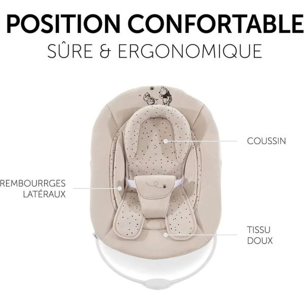 Pack Chaise haute bébé Arketa bois naturel + Transat - Balancelle Winnie &  réducteur bébé