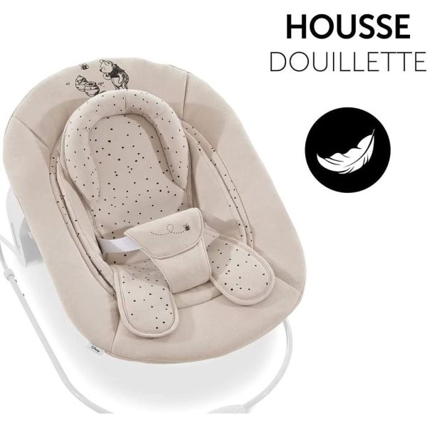 Pack Chaise haute bébé Arketa bois naturel + Transat - Balancelle Winnie &  réducteur bébé