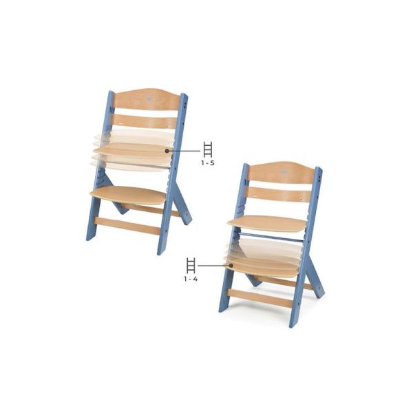 Chaise haute évolutive Enock avec coussins Nordic Breeze