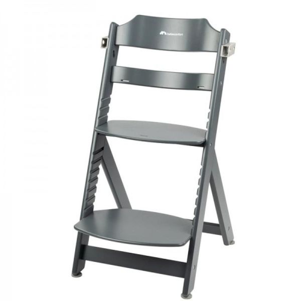 Chaise haute évolutive 2-en-1 Timba avec coussin Gray Mist + transat Mineral Graphite