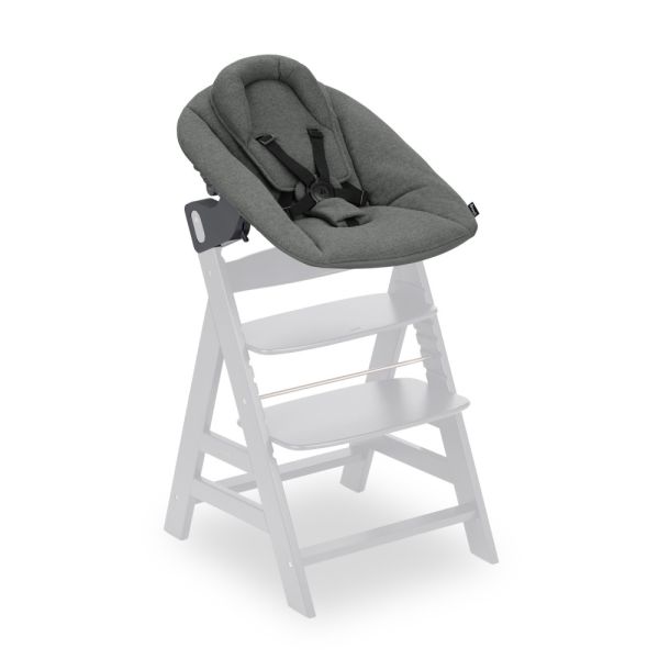 Pack Chaise haute évolutive Alpha  Gris Anthracite + transat premium Dark Grey
