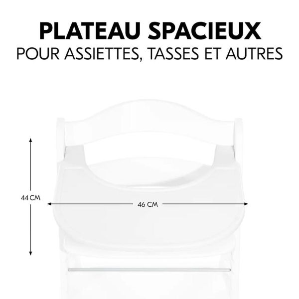 Pack Chaise haute évolutive Alpha Naturelle avec Tablette Alpha Click Tray White+Alpha Cosy Select Jersey Charcoal