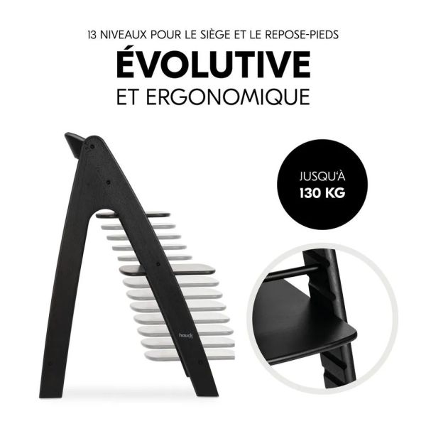 Pack Chaise Arketa N Play Blackwashed avec plateau de jeu Fun Fair Animals