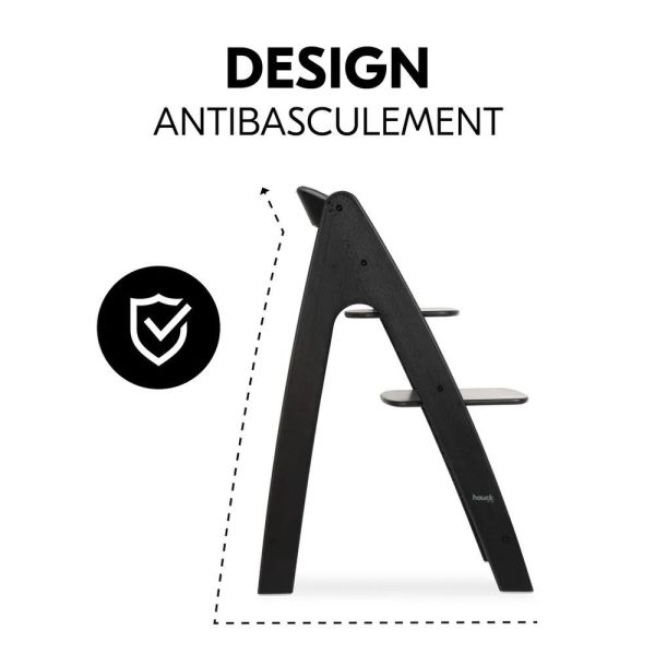 Pack Chaise Arketa N Play Blackwashed avec plateau de jeu Fun Fair Animals