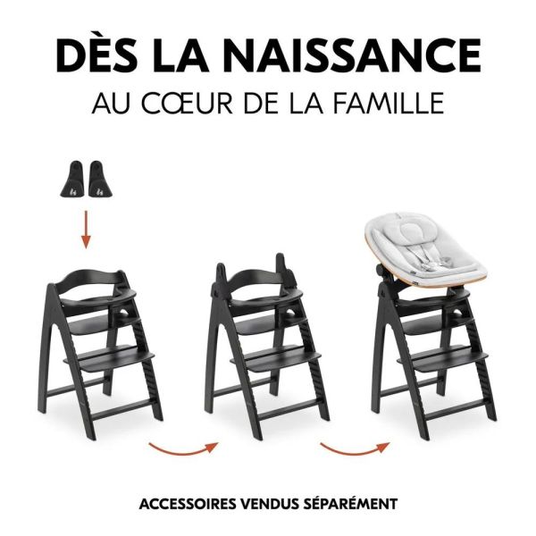 Pack Chaise Arketa N Play Blackwashed avec plateau de jeu Fun Fair Animals