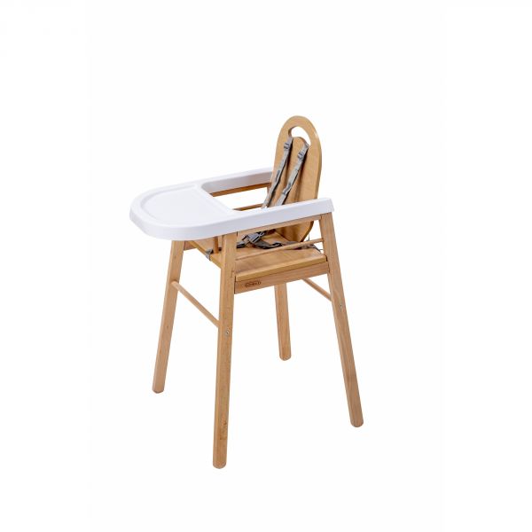 Chaise haute bois Lili Vernis naturel