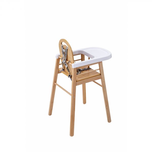 Chaise haute bois Lili Vernis naturel