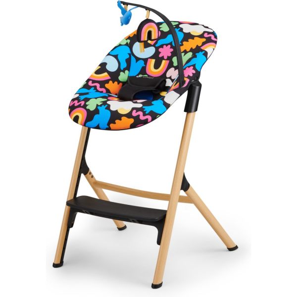 Chaise haute 4 en 1 Livy + transat Calmee Happy Shapes