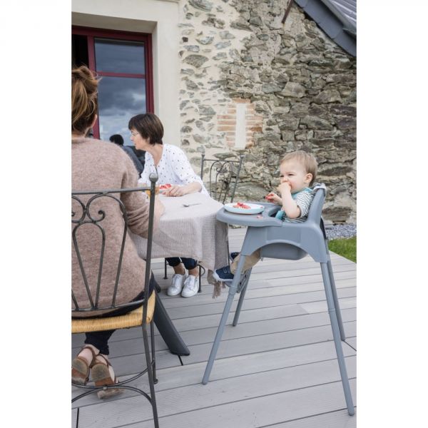 Chaise haute évolutive Meely Dark Grey