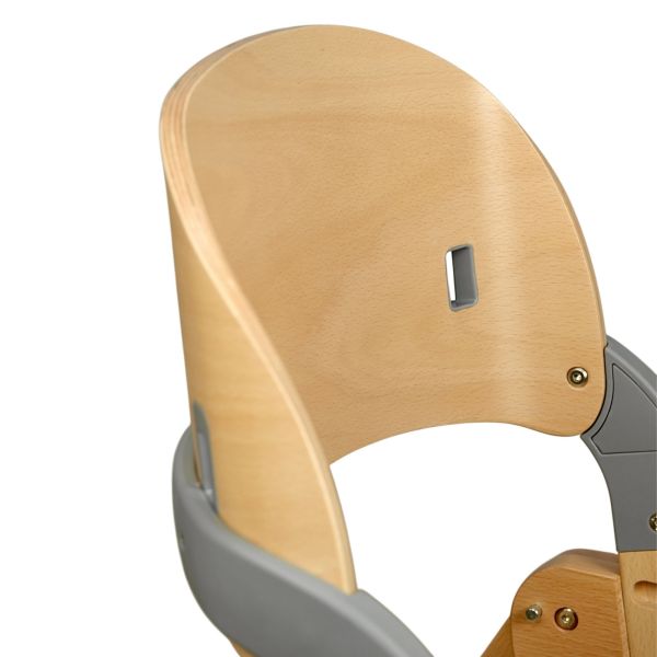 Chaise haute Merdio Natural Graphite