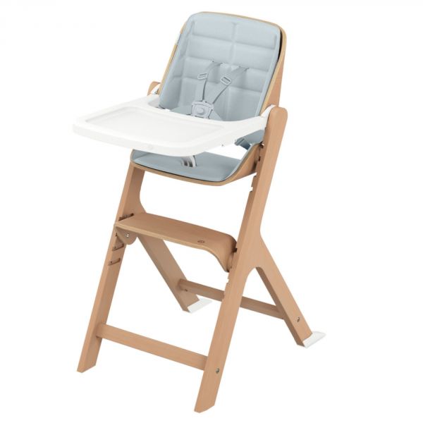 Chaise haute Nesta Naturel avec Kit enfant