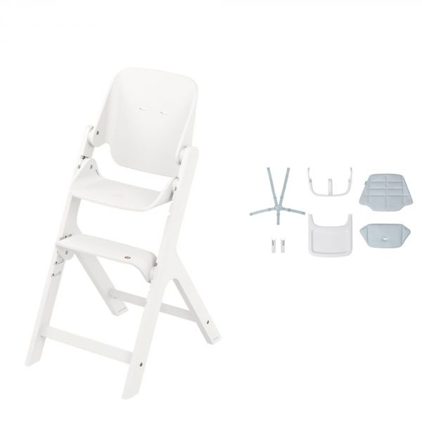 Chaise haute Nesta White avec Kit enfant