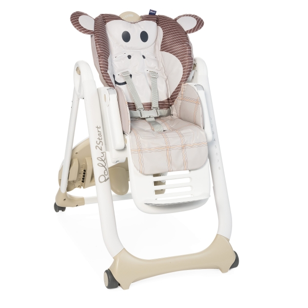 Chaise Haute Polly 2 Start - 4 Roues  - monkey
