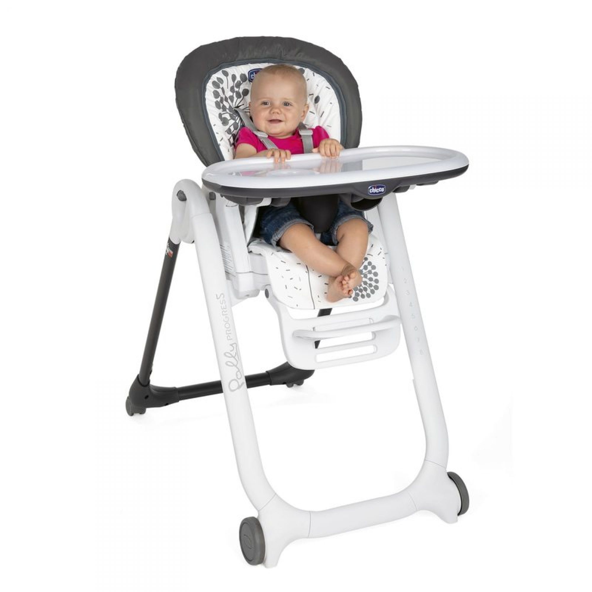 Chaise Haute Polly Progres5 4 Roues Dandelion Made In Bebe