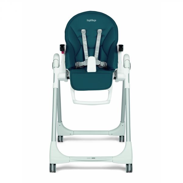 Chaise haute Prima Pappa Follow Me Plus Petrolio avec réducteur et arche