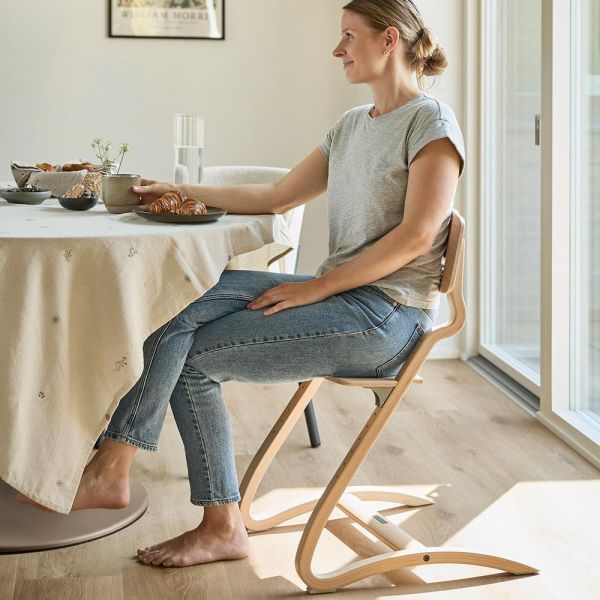 Chaise haute Leander Louie . Chêne