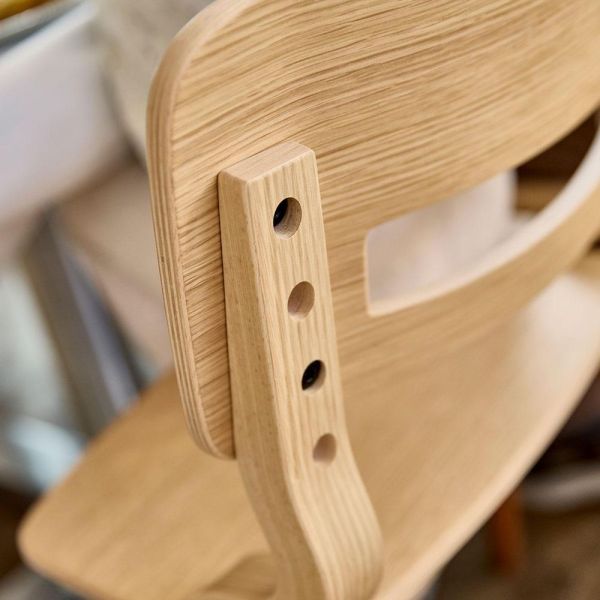 Chaise haute Leander Louie . Chêne