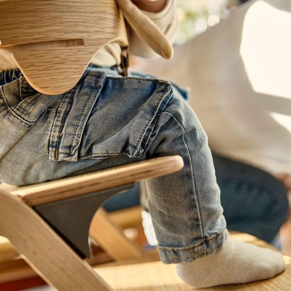 Chaise haute Leander Louie . Chêne